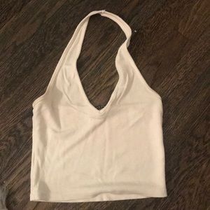 Brandy Melville white halter top